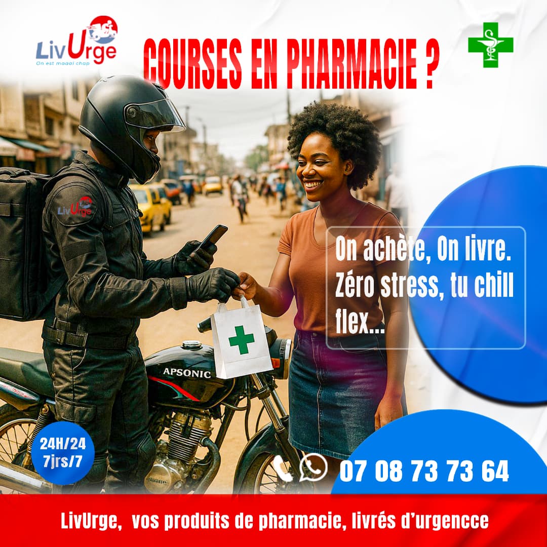 livraison pharmacie Abidjan