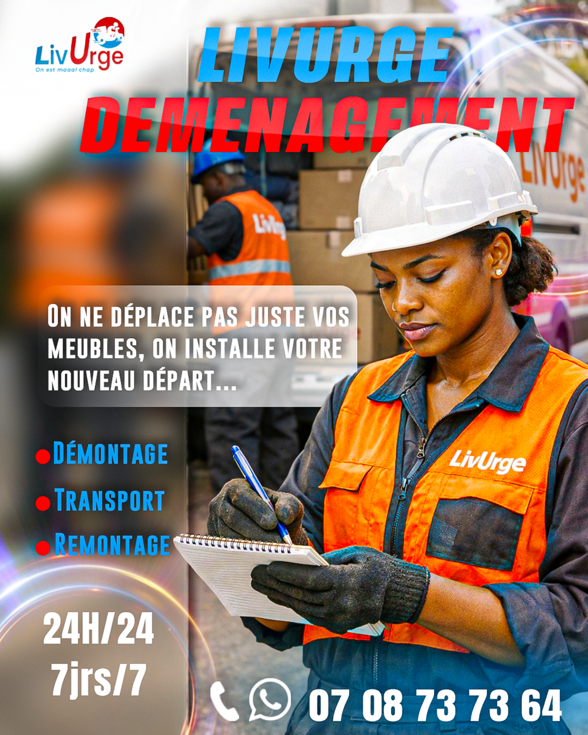 déménagement Abidjan LivUrge service professionnel